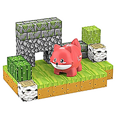 Конструктор Магнитный 42 кубика и фигурка Zhorya ZY1782419 1